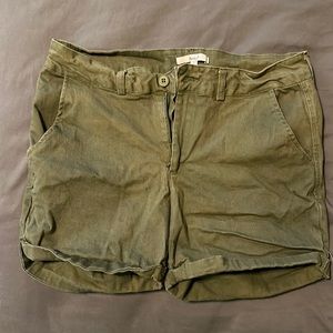Papaya green stretch shorts size large